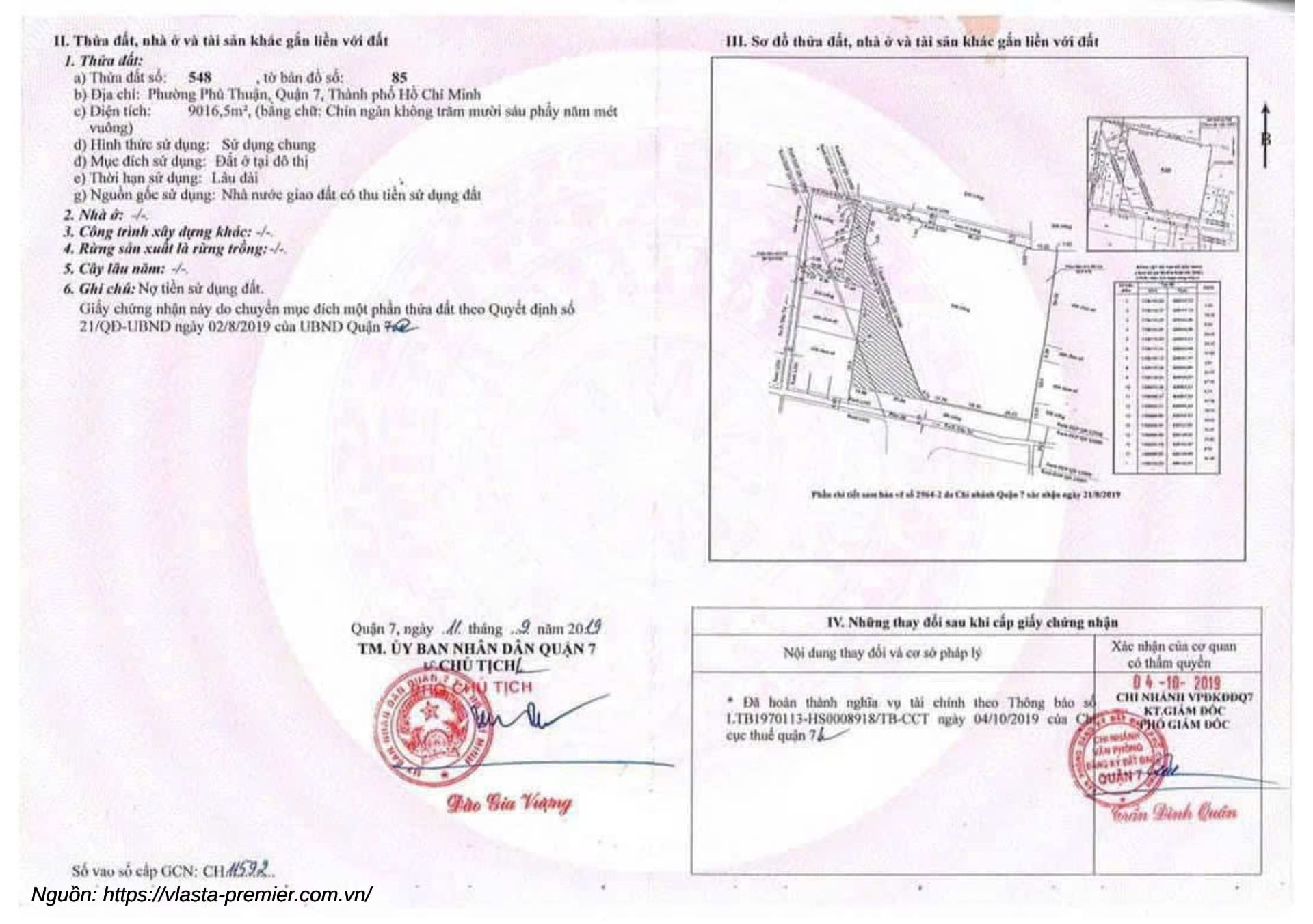 Mặt bằng quy hoạch